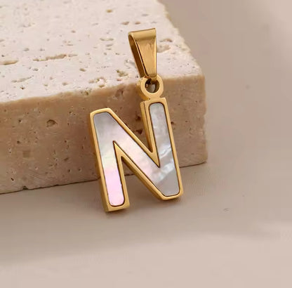 14K Goud Pvd Plated Diy 10Mm Letter Alfabet Initiële