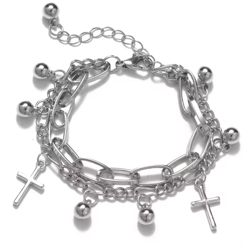 Punk Metal Geometrische Armband Set voor Vrouwen