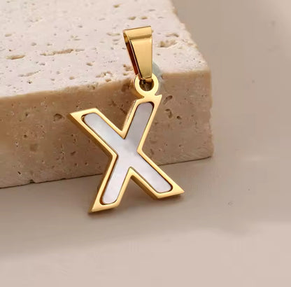 14K Goud Pvd Plated Diy 10Mm Letter Alfabet Initiële