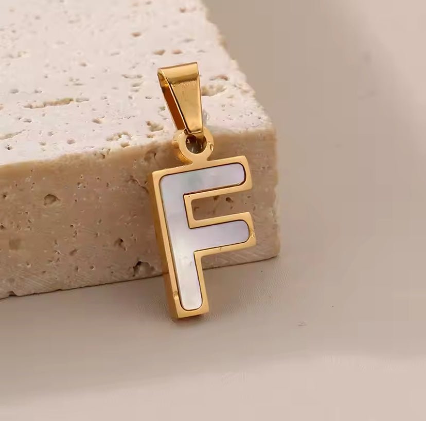 14K Goud Pvd Plated Diy 10Mm Letter Alfabet Initiële