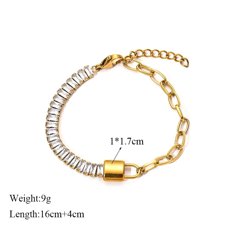 Eilieck™ 316L Imitatie Kristallen Ketting Armbanden