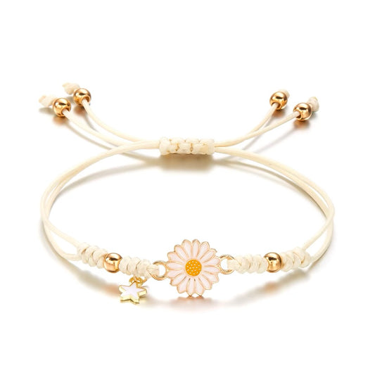 Boho Handgemaakte Cartoon Star Bloem Daisy Armband Voor Meisje