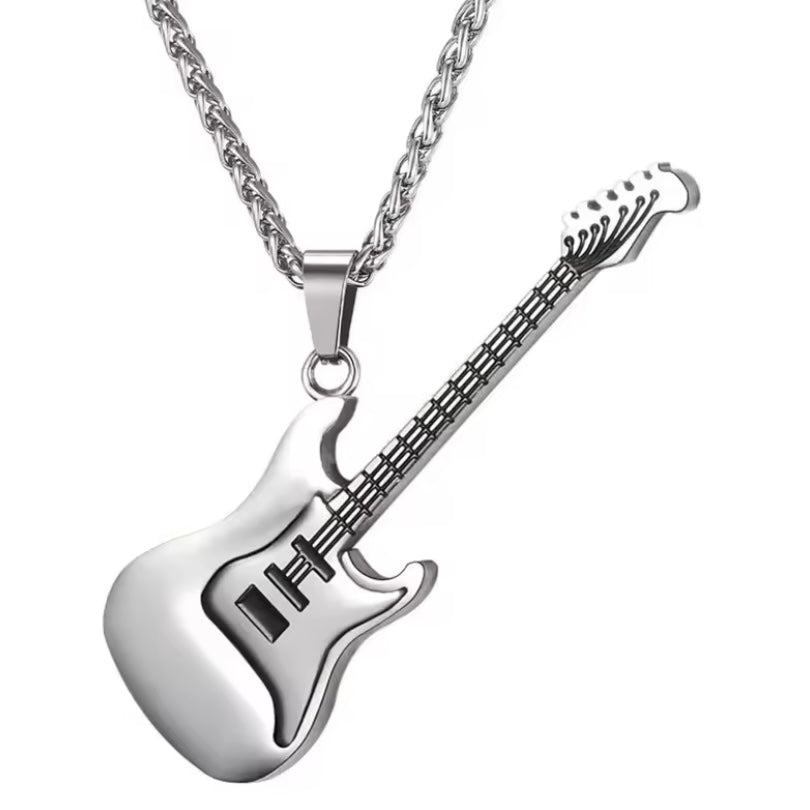 Gitaar Ketting | RVS Hanger | Mode Street Hiphop Rock Ketting