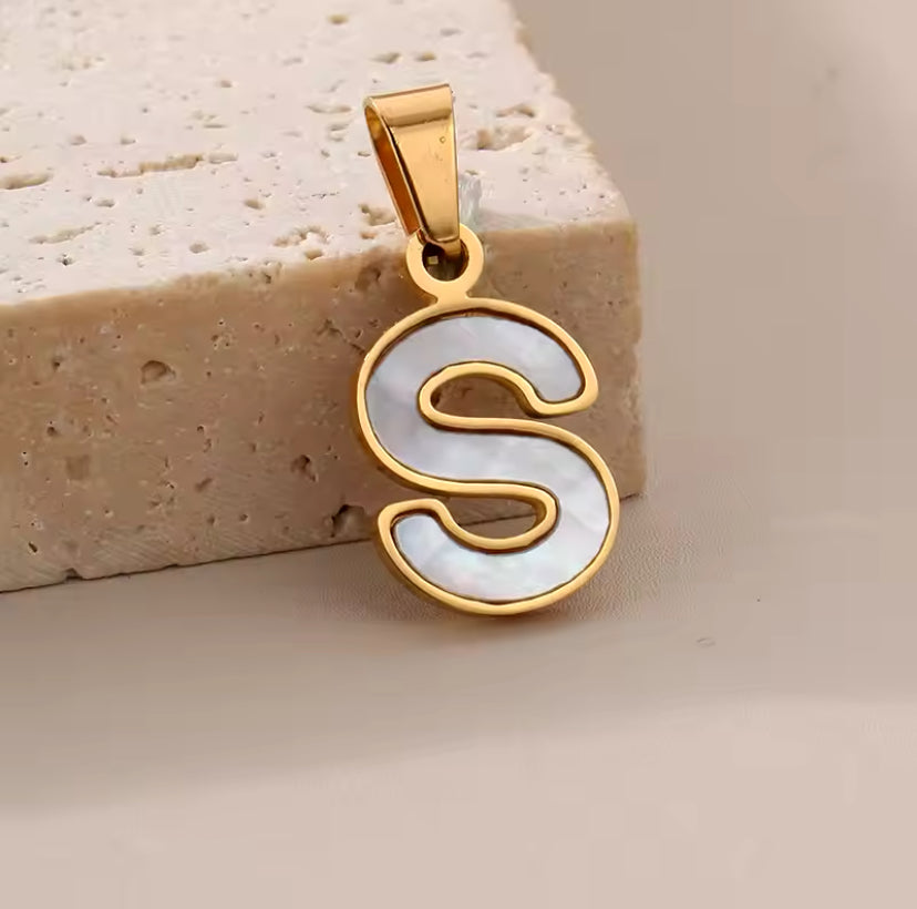 14K Goud Pvd Plated Diy 10Mm Letter Alfabet Initiële