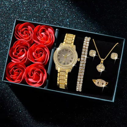 Elegant Vrouwenhorloge met Geschenkdoos – Perfect voor Valentijnsdag