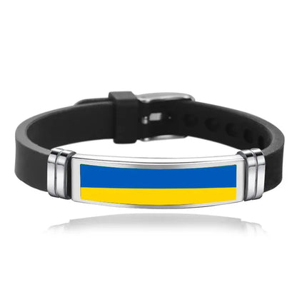 Vlag Lederen Armband met Vlag Charms