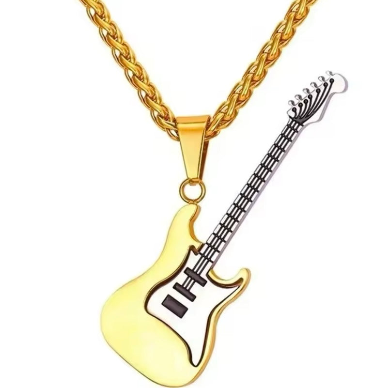 Gitaar Ketting | RVS Hanger | Mode Street Hiphop Rock Ketting