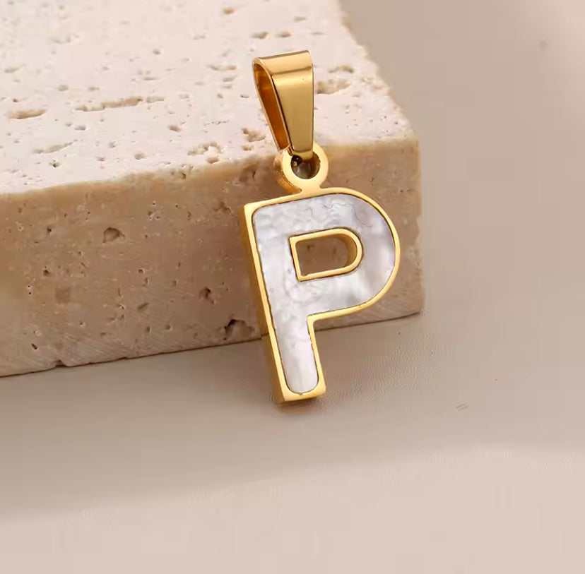 14K Goud Pvd Plated Diy 10Mm Letter Alfabet Initiële