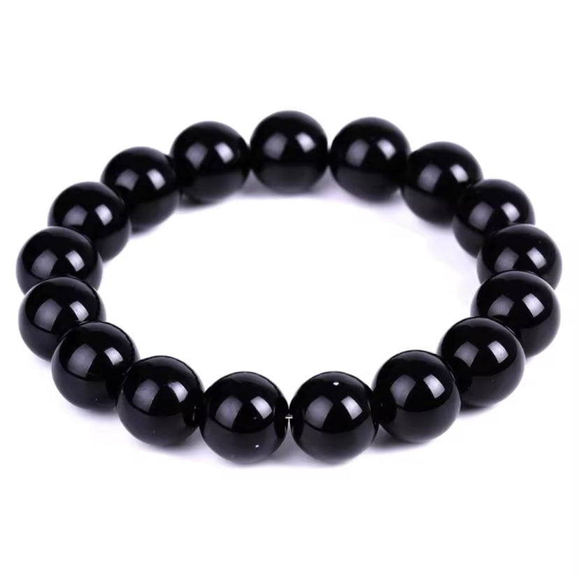 Zwarte Obsidiaan Armband – Bloedcirculatie, Angst & Gewichtsverlies