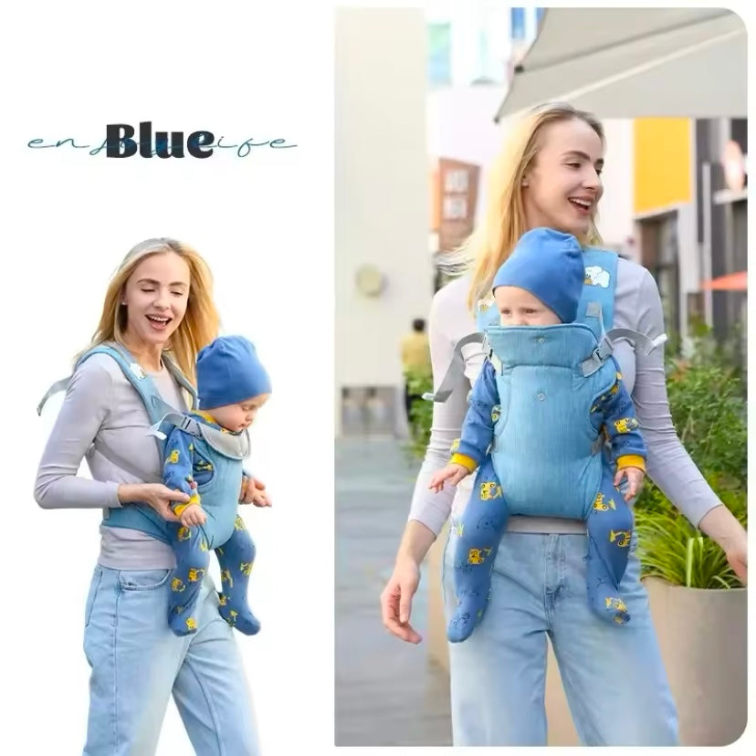 Babytas 4-in-1 Ergonomische Baby Draagzak met Heupzitje en Lendensteun