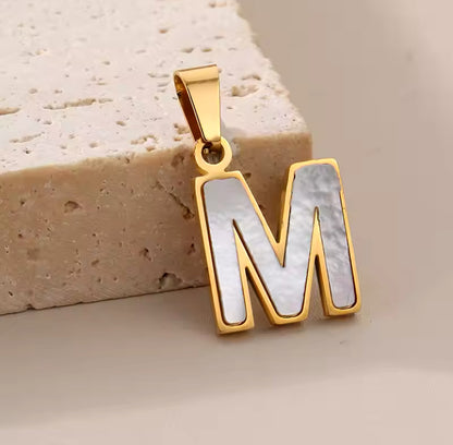 14K Goud Pvd Plated Diy 10Mm Letter Alfabet Initiële