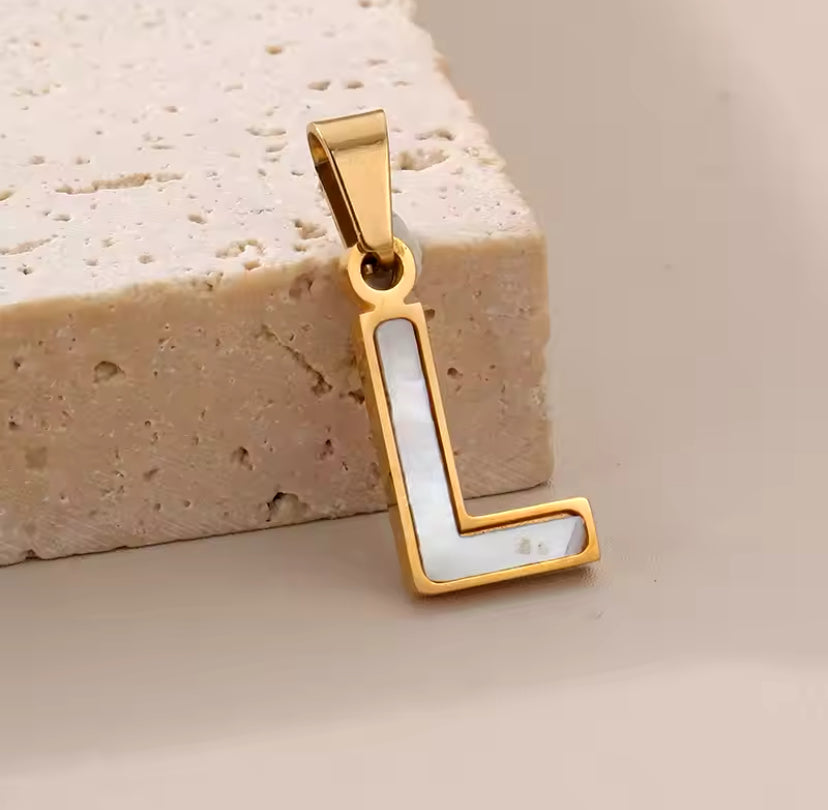 14K Goud Pvd Plated Diy 10Mm Letter Alfabet Initiële