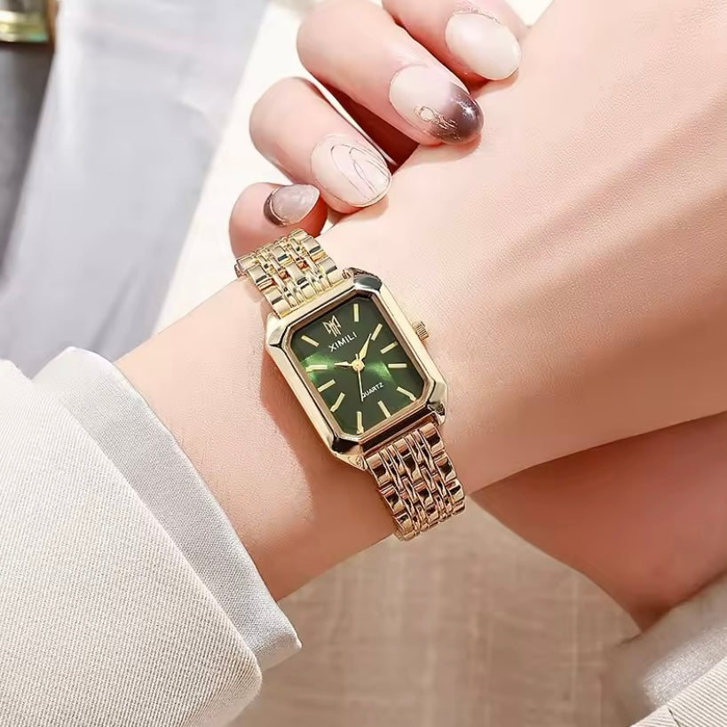 Lunara™ Horloges voor Vrouwen – Goudkleurig Vierkant Design