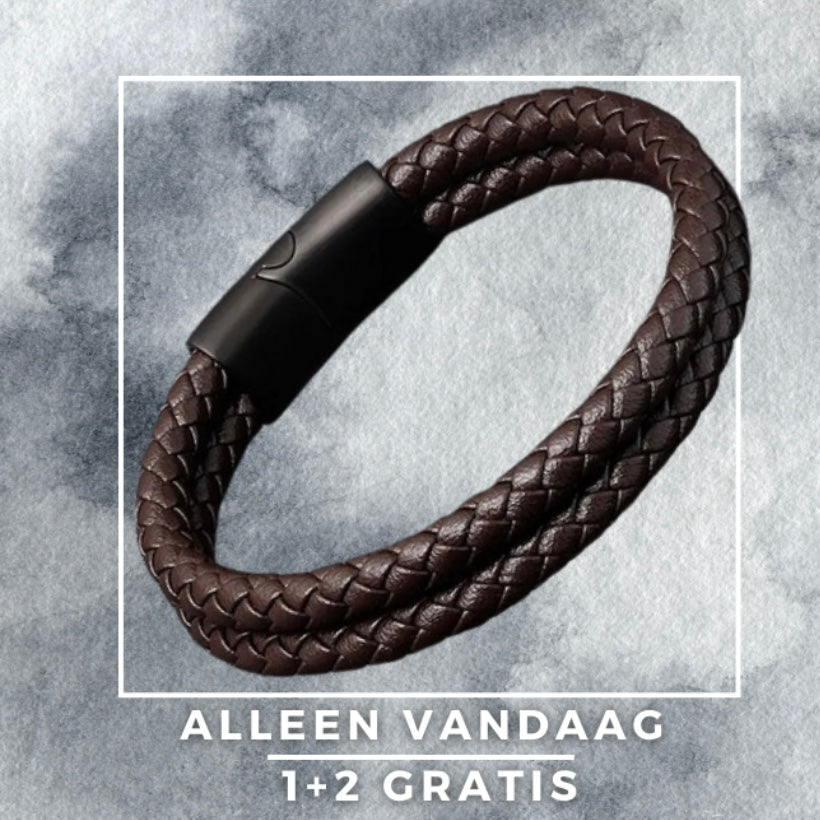 Leren Armband, Krijg 2 Gratis