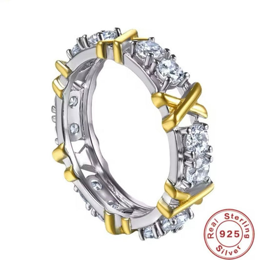 Luxe 925 Sterling Zilveren Ring met AAA Zircon