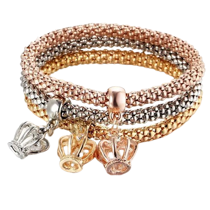 Bedelarmband 3 Kroontjes